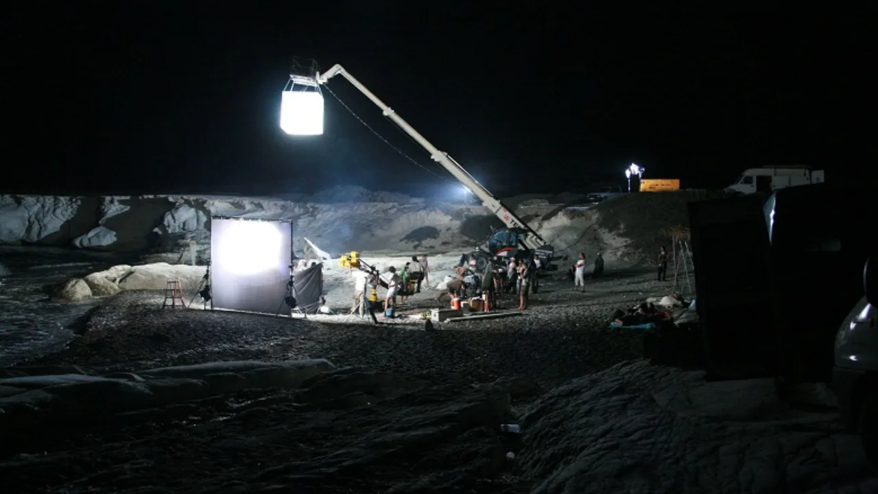 Exterior Night Filming with Filmblades